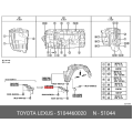 TOYOTA 51044-60020 COVER SUB-ASSY