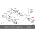 Nissan Drum-brake, Rear 43206-01J10