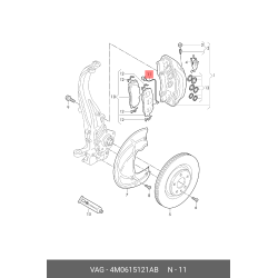 Aud Warning Contact, Brake Pad Wear-Q8
