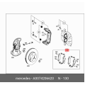 Brembo Front NAO Ceramic Brake Pad Set - Mercedes-Benz X204 GLK250 GLK350