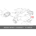 Nissan Wiper Cowl Panel Clip