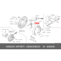 NISSAN Shoe Set Rear Brake 44060-28N25