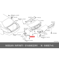 Bumper Rubber Trunk Lid - NISSAN (01658-02091)