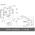 TOYOTA Wire Adjusting Nut 90178-T0018