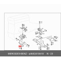 Mercedes-Benz 230GE W460 2x Plate Holder Rubber Bearing Front