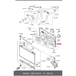 Engine Cooling Fan Shroud - Mazda CX-5 2.0 2.5 2013-2016
