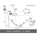 TOYOTA 44348-0K010 Hose, Oil Reservoir to Pump, No.1