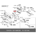 Toyota Genuine Front Bumper Support 52116-0K250