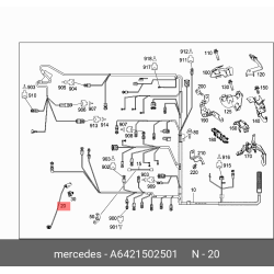 Crankcase Ventilation Valve - Mercedes-Benz (Engine Wiring Harness)