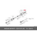 NISSAN Cone-synchronizer overdrive 3261501J02 Genuine OEM Part