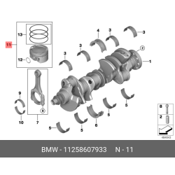 BMW N63 S63 4.4L V8 Twin Turbo Engine Piston (2012-2019)