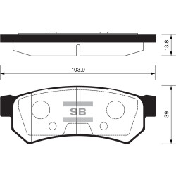Brake Pad Rear