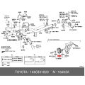 TOYOTA 16603-31020 Genuine Idler Pulley Sub-Assembly