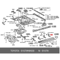 Toyota OEM Genuine BRACKET SUB-ASSY, SIDE STEP, NO.3, RH/LH