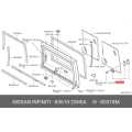 Nissan LOCK ASSY-SIDE WINDOW 83610-25N0A