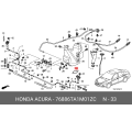 HONDA 76886-TA1-M01ZC Genuine Headlight Washer Windshield Washer