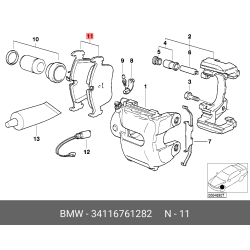 Brake Pad X5 4 4Is4 6Is Frt