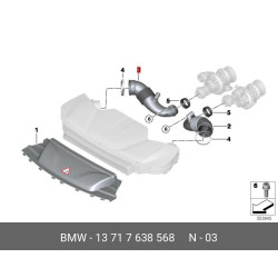 Air Hose Bmw X5/F15,X6/F16/5.0