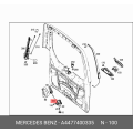 MERCEDES-BENZ 4477400335 Tailgate Lock