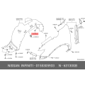 Rocker Fender Moulding Clip LH/RH