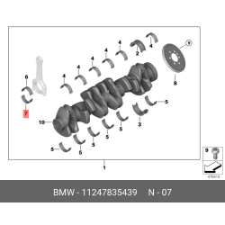 Con Rod Bearing Bmw E46/M3 Std