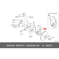 Nissan Rotor-disc brake, front 402064KJ0A