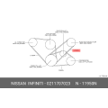 Nissan Power Steering Oil Pump Belt 02117-07023