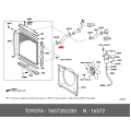 Hose, Radiator, Outlet - Toyota OEM Genuine 16572-0L030