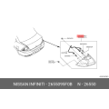NISSAN 26550-95F0B Combination Lamp Assembly-Rear, RH