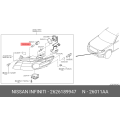 Nissan Tail Lamp Bulb 26261-89947