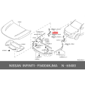 Nissan Hinge Assy Hood, RH F5400-4KJMA
