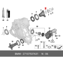 BMW O-Ring - Transfer Case Output Shaft (31 X 2.5 mm)