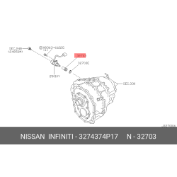 Nissan Pinion Speedometer 32743-74P17
