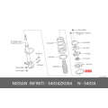 Genuine Nissan Spring Insulator 54034-ZK00A