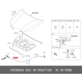 HYUNDAI / KIA 81190-2T100 Cable Assy-Hood Latch Release
