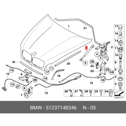 Front Hood Lift Support Shock Struts for BMW X5 X6 E70 E71