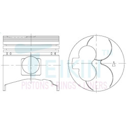 Piston Assy, Mit 4D65-Ii