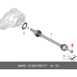 BMW Hub & Bearing Bolt 31206799717