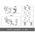 TOYOTA Genuine 04465-0E010 Front Disc Brake Pad Kit