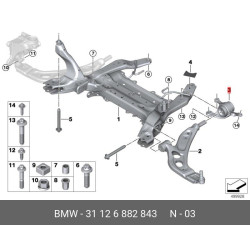 Control Arm Bushing Lh Bmw Mini F40,F45,F48,F39