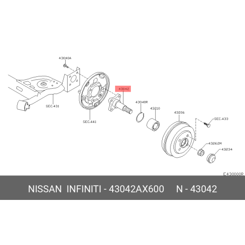 Shaft Assy, Wheel Hub