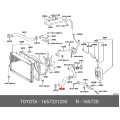 Toyota OEM Genuine Radiator Hose, NO.2 16572-31230