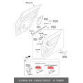HYUNDAI / KIA 93580-A7030K3S Switch Assembly Rear Power Window Sub RH