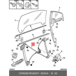 Door Regulator Frt Rh
