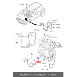Camshaft Position Sensor 393502B000 For Hyundai Accent Kia Rio Optima