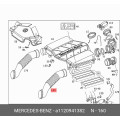 Engine Air Intake Duct Hose - Mercedes-Benz SL R230 Left Side
