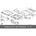 Holder, Sunvisor *NH220L* (CLEAR GRAY)