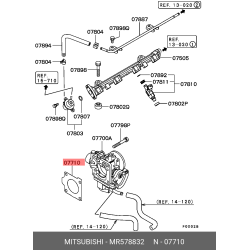 Throttle Body Gasket MR578832 OE for Mitsubishi Lancer 1.6 Gasoline