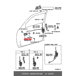 Door Handle Inside Rh