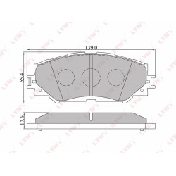 Brake Pads And Brake Shoe For Toyota Auris (Ake) 1.4-1.6 07> / Corolla (Ake) 1.3-1.6 06>